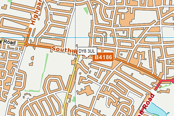 DY8 3UL map - OS VectorMap District (Ordnance Survey)