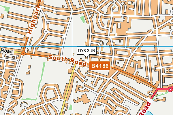 DY8 3UN map - OS VectorMap District (Ordnance Survey)