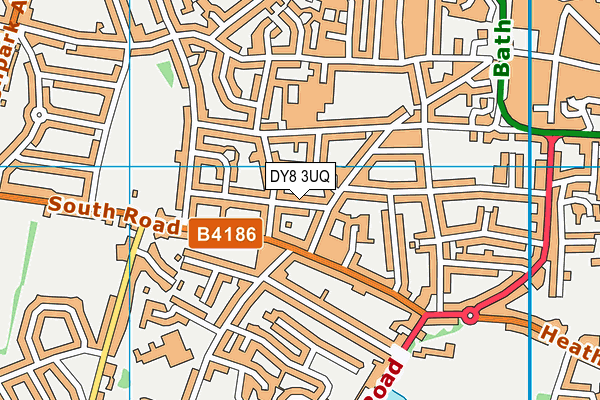 DY8 3UQ map - OS VectorMap District (Ordnance Survey)