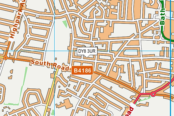 DY8 3UR map - OS VectorMap District (Ordnance Survey)