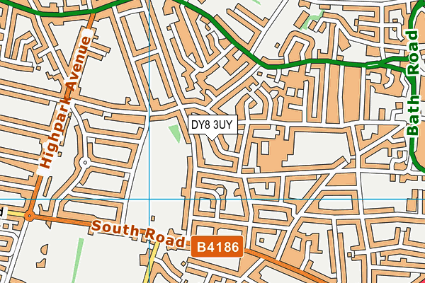 DY8 3UY map - OS VectorMap District (Ordnance Survey)