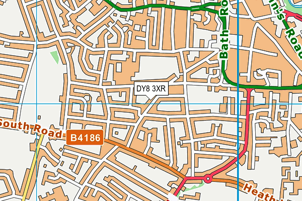 DY8 3XR map - OS VectorMap District (Ordnance Survey)