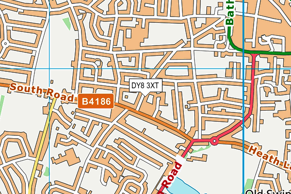 DY8 3XT map - OS VectorMap District (Ordnance Survey)