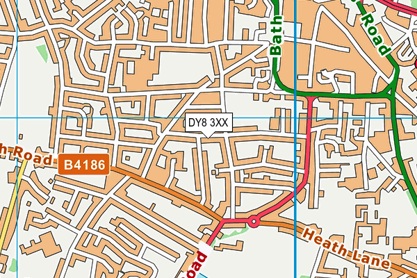 DY8 3XX map - OS VectorMap District (Ordnance Survey)