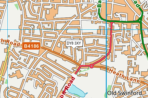 DY8 3XY map - OS VectorMap District (Ordnance Survey)