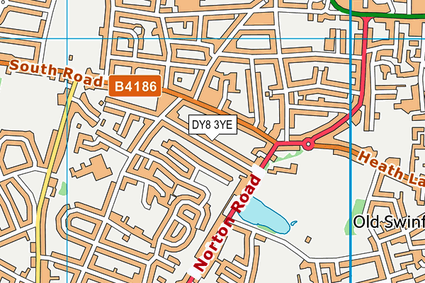 DY8 3YE map - OS VectorMap District (Ordnance Survey)