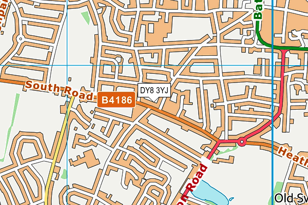 DY8 3YJ map - OS VectorMap District (Ordnance Survey)