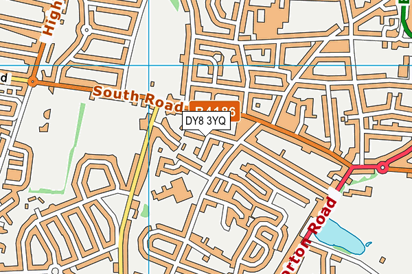 DY8 3YQ map - OS VectorMap District (Ordnance Survey)