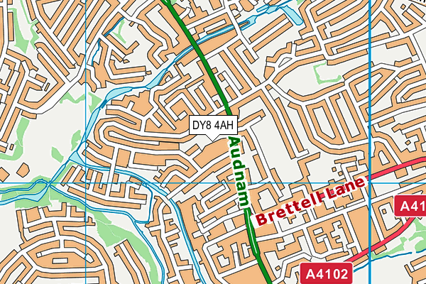 DY8 4AH map - OS VectorMap District (Ordnance Survey)