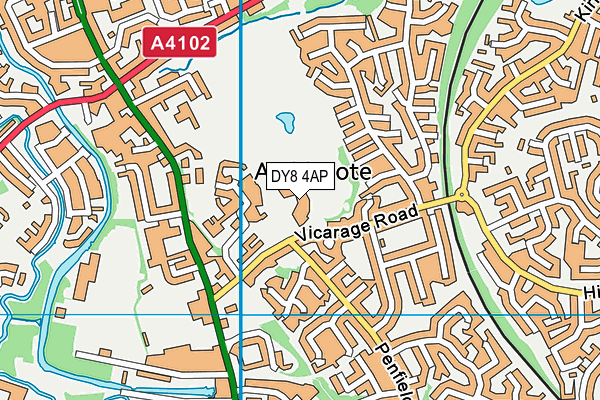 DY8 4AP map - OS VectorMap District (Ordnance Survey)
