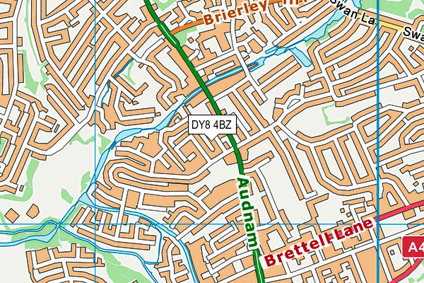 DY8 4BZ map - OS VectorMap District (Ordnance Survey)