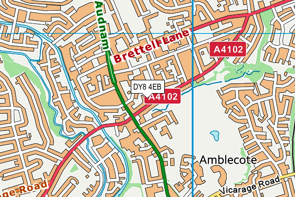 DY8 4EB map - OS VectorMap District (Ordnance Survey)