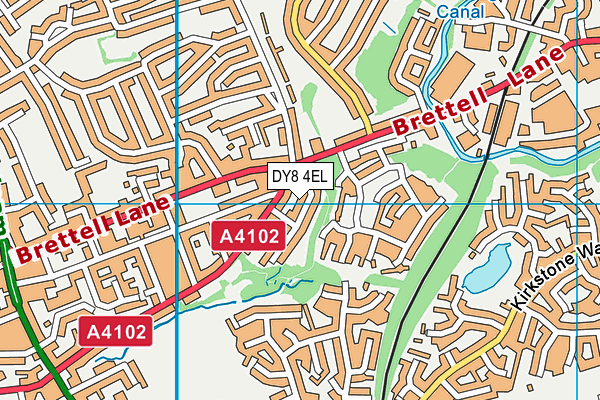 DY8 4EL map - OS VectorMap District (Ordnance Survey)