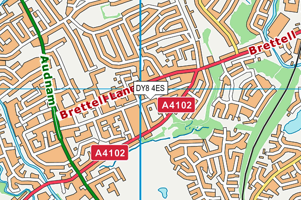 DY8 4ES map - OS VectorMap District (Ordnance Survey)