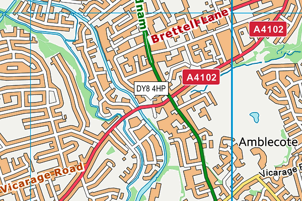 DY8 4HP map - OS VectorMap District (Ordnance Survey)