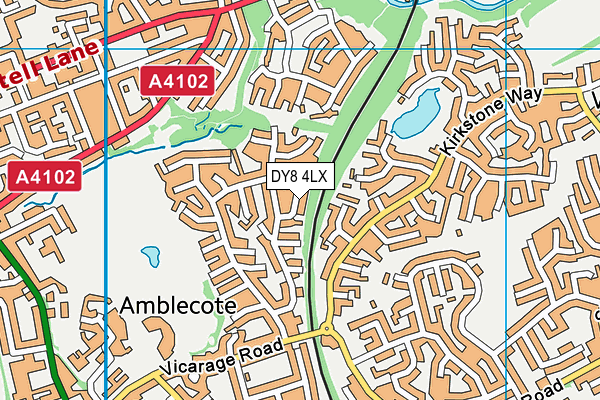DY8 4LX map - OS VectorMap District (Ordnance Survey)