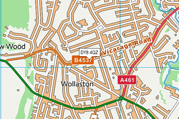 DY8 4QZ map - OS VectorMap District (Ordnance Survey)