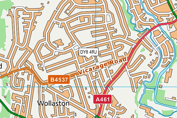 DY8 4RJ map - OS VectorMap District (Ordnance Survey)