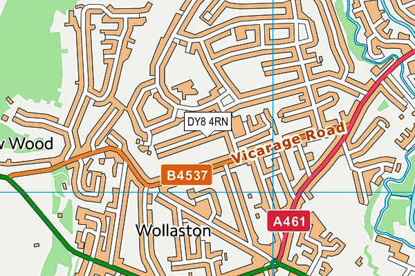 DY8 4RN map - OS VectorMap District (Ordnance Survey)