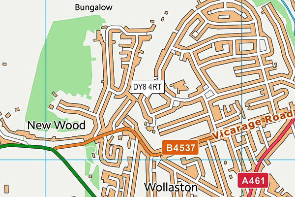 DY8 4RT map - OS VectorMap District (Ordnance Survey)