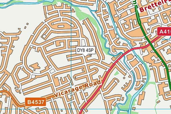 DY8 4SP map - OS VectorMap District (Ordnance Survey)