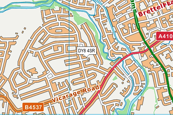 DY8 4SR map - OS VectorMap District (Ordnance Survey)