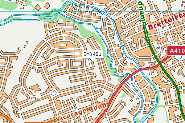 DY8 4SU map - OS VectorMap District (Ordnance Survey)