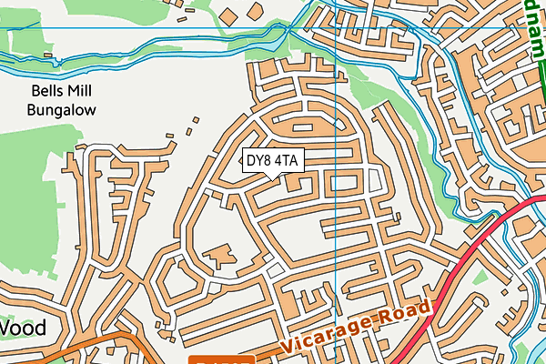 DY8 4TA map - OS VectorMap District (Ordnance Survey)