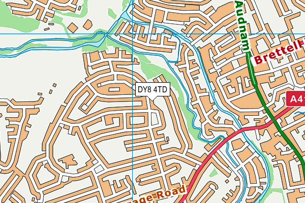 DY8 4TD map - OS VectorMap District (Ordnance Survey)