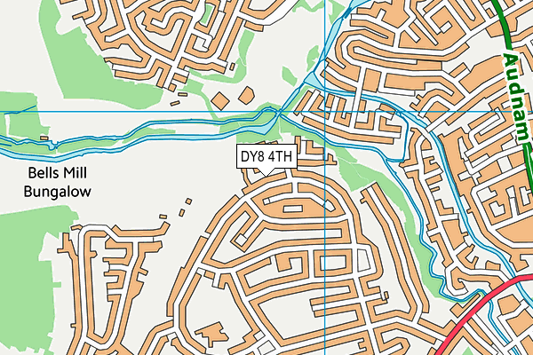 DY8 4TH map - OS VectorMap District (Ordnance Survey)