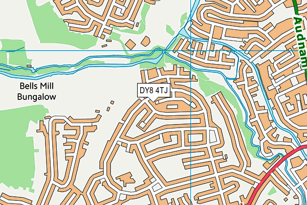 DY8 4TJ map - OS VectorMap District (Ordnance Survey)