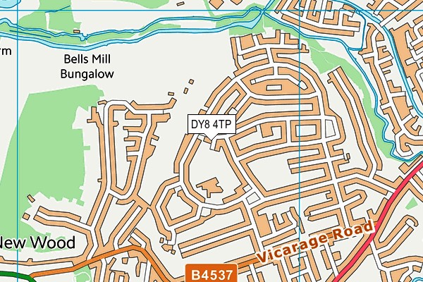 DY8 4TP map - OS VectorMap District (Ordnance Survey)