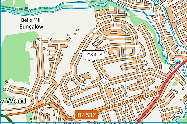 DY8 4TS map - OS VectorMap District (Ordnance Survey)