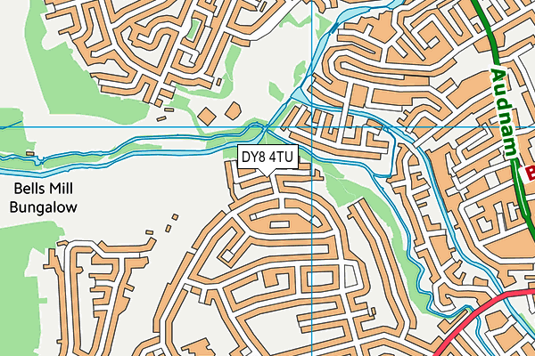 DY8 4TU map - OS VectorMap District (Ordnance Survey)