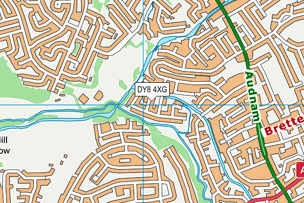 DY8 4XG map - OS VectorMap District (Ordnance Survey)