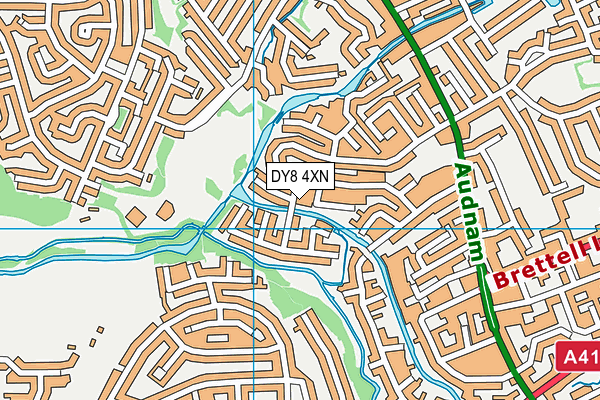 DY8 4XN map - OS VectorMap District (Ordnance Survey)