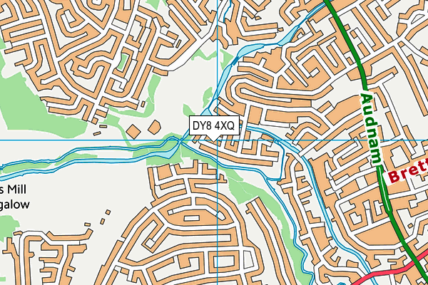 DY8 4XQ map - OS VectorMap District (Ordnance Survey)