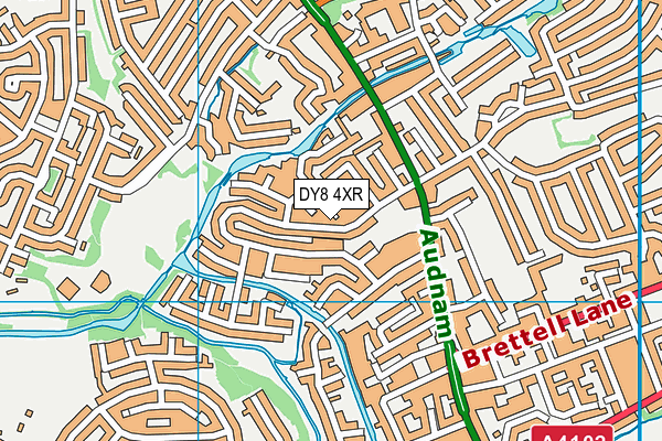 DY8 4XR map - OS VectorMap District (Ordnance Survey)