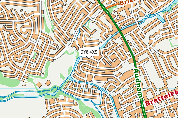 DY8 4XS map - OS VectorMap District (Ordnance Survey)