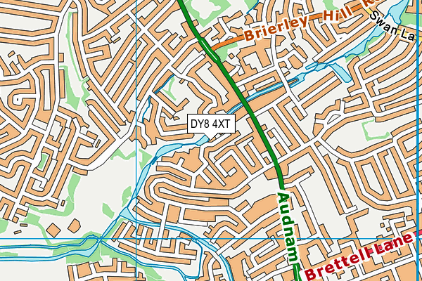 DY8 4XT map - OS VectorMap District (Ordnance Survey)