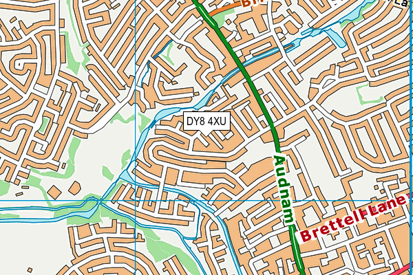 DY8 4XU map - OS VectorMap District (Ordnance Survey)