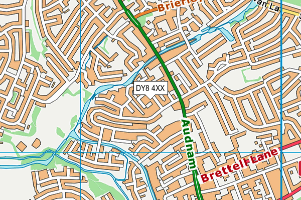 DY8 4XX map - OS VectorMap District (Ordnance Survey)