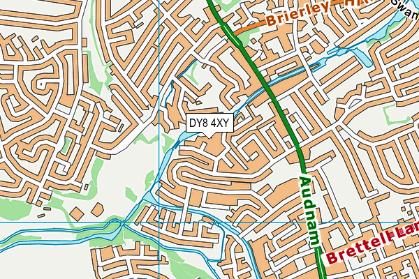 DY8 4XY map - OS VectorMap District (Ordnance Survey)