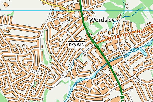 DY8 5AB map - OS VectorMap District (Ordnance Survey)
