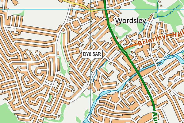 DY8 5AR map - OS VectorMap District (Ordnance Survey)