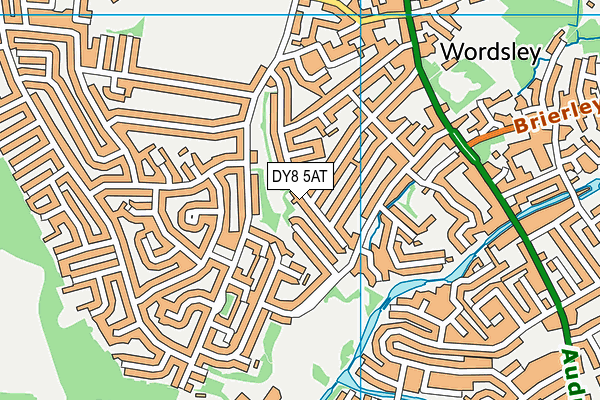 DY8 5AT map - OS VectorMap District (Ordnance Survey)