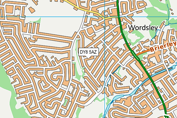 DY8 5AZ map - OS VectorMap District (Ordnance Survey)