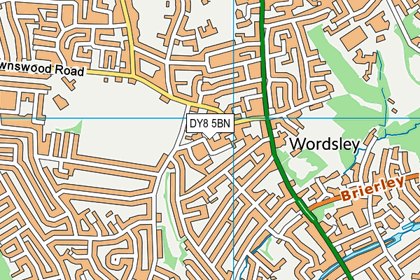 DY8 5BN map - OS VectorMap District (Ordnance Survey)