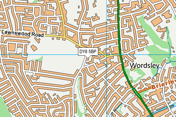 DY8 5BP map - OS VectorMap District (Ordnance Survey)