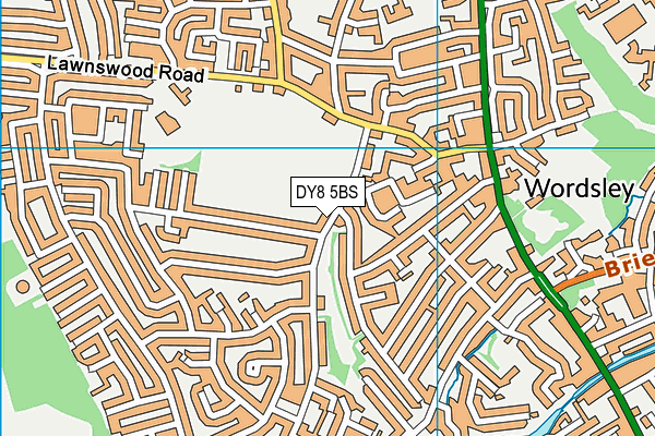 DY8 5BS map - OS VectorMap District (Ordnance Survey)